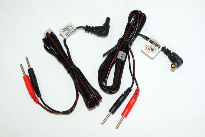 2 Electrode Replacement TENS Unit Lead Wires with Pin Connectors 45″-2 each New