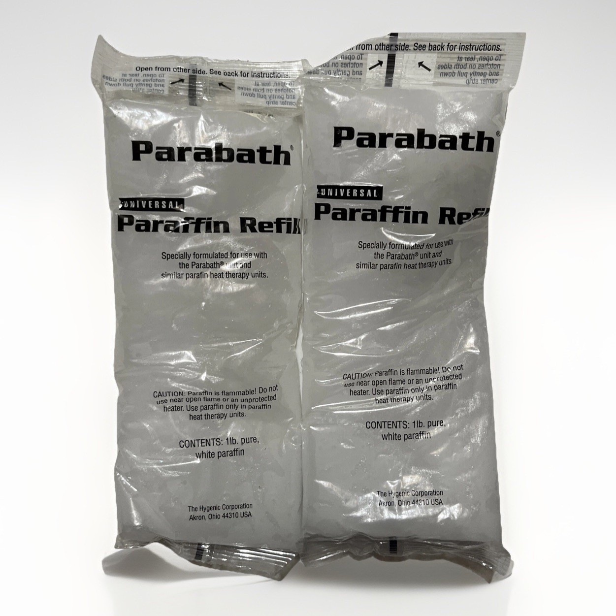 2 New Sealed Packages of Universal Parabath Paraffin Wax Refills; 1 Pound Each D