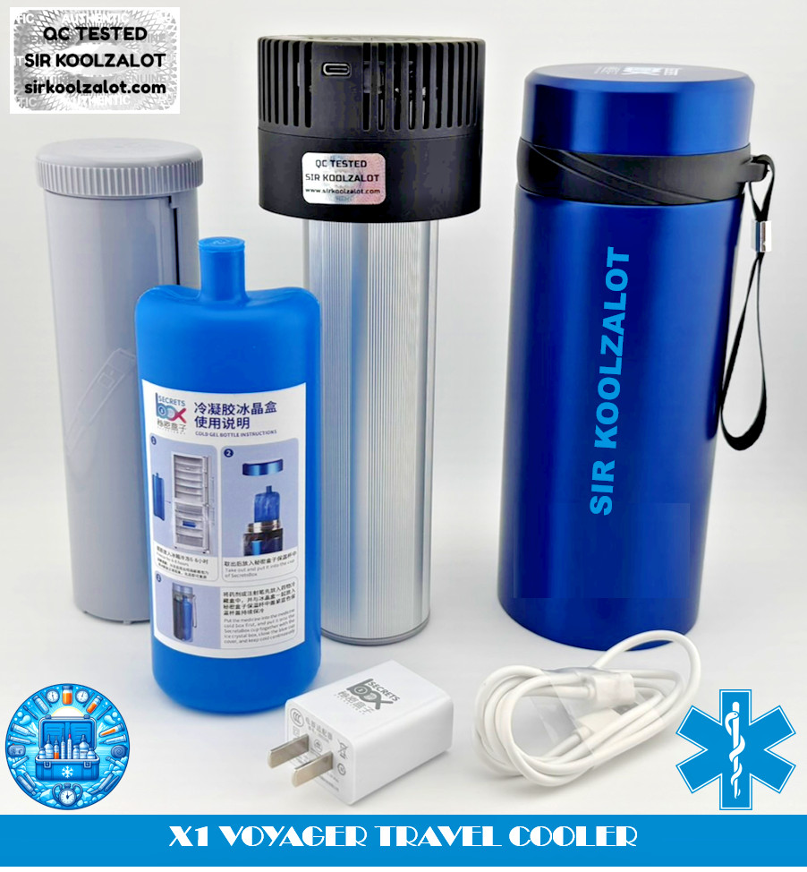 X1 Voyager Electric – Gel Travel Cooler (BLUE) (Unit 66: QC Tested)