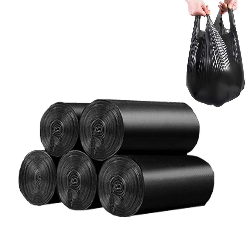 BAIYEUSO 100 Count 4 Gallon Small Black Trash 100 (Pack of 1),