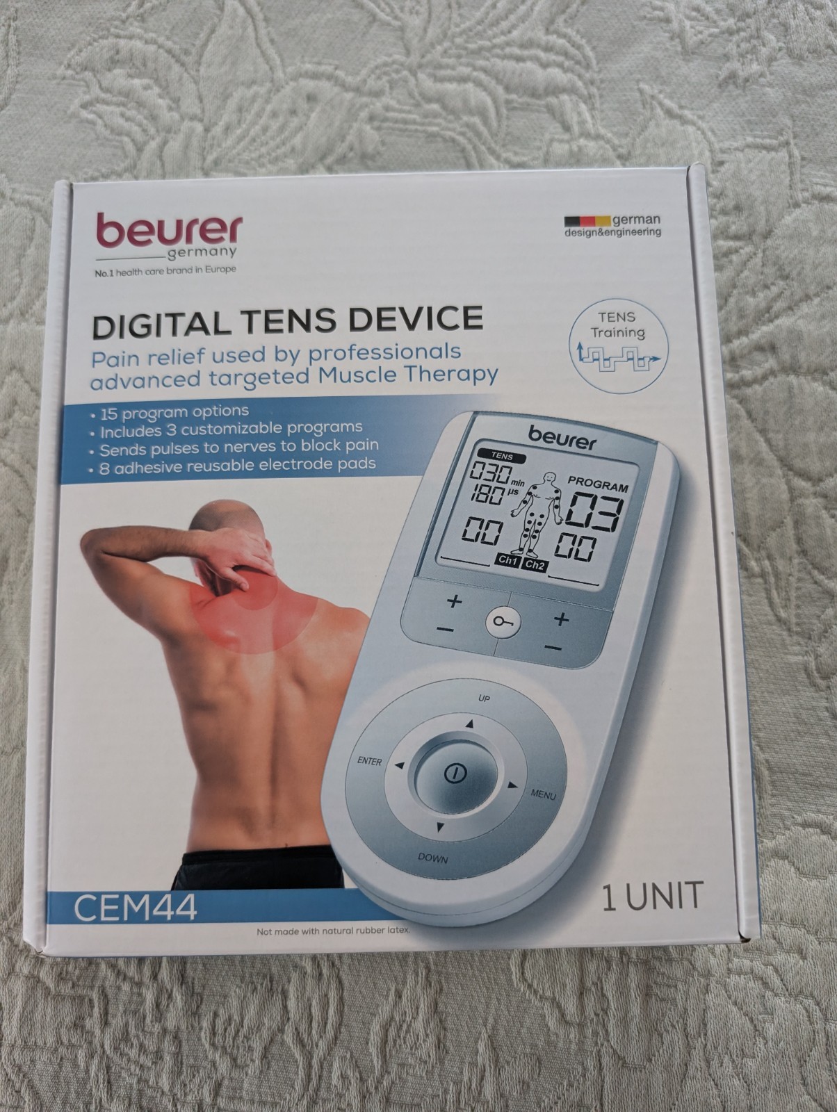 Muscle Therapy – Beurer Digital Tens Device for Pain Relief – Model CEM44