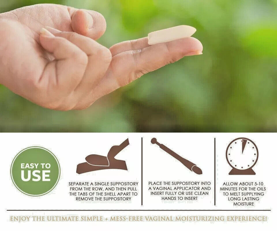 Organic Intimacy Suppository Melts for Moisture & Lubrication – Chocolate