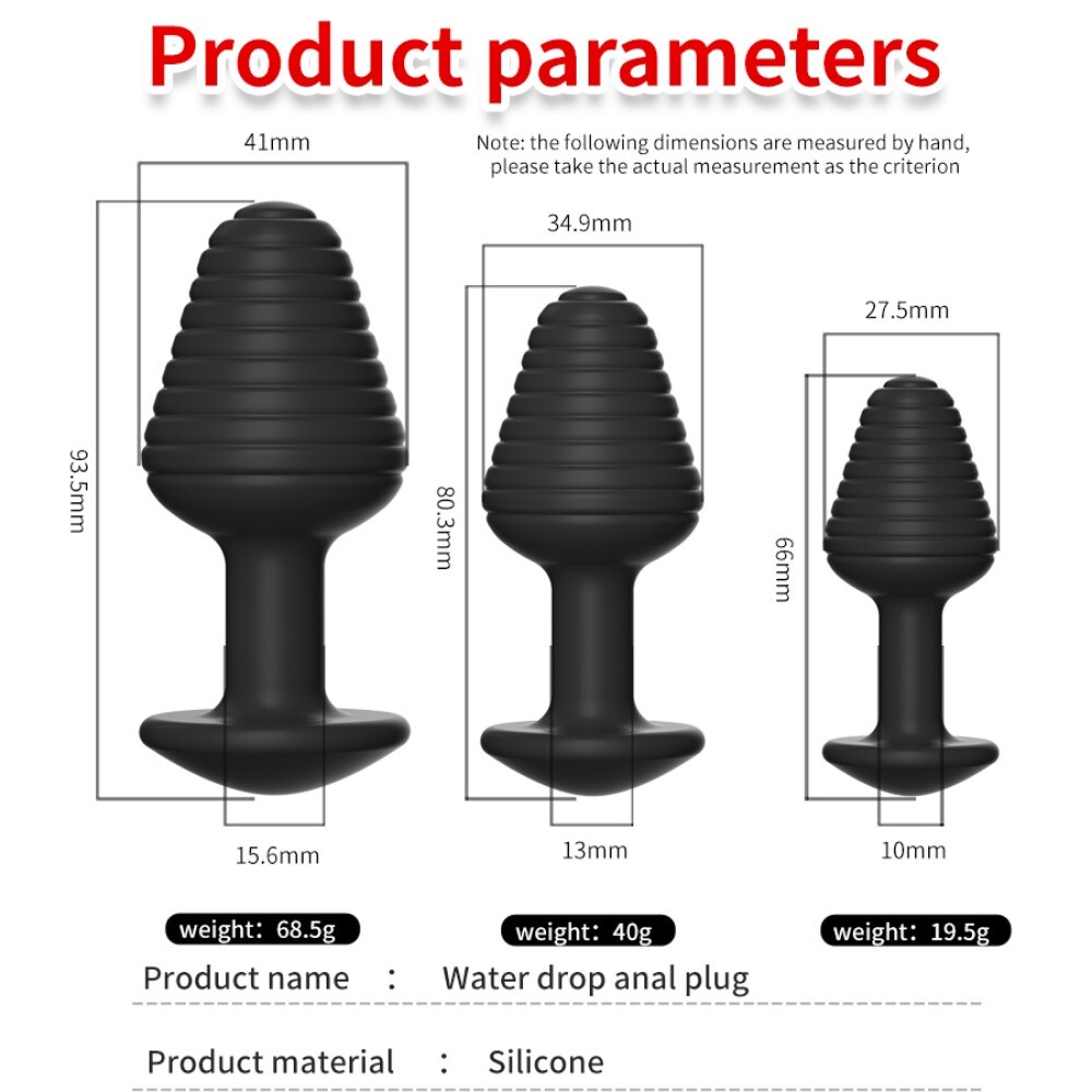 Silicone Spreader Dilator Plug Expander Bondage Chastity Women Training Gift NEW