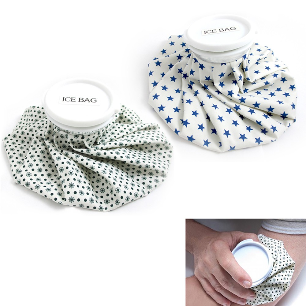 2 English Style Ice Bags Cap Reusable Cold First Aid Pain Aches Muscle Relief !