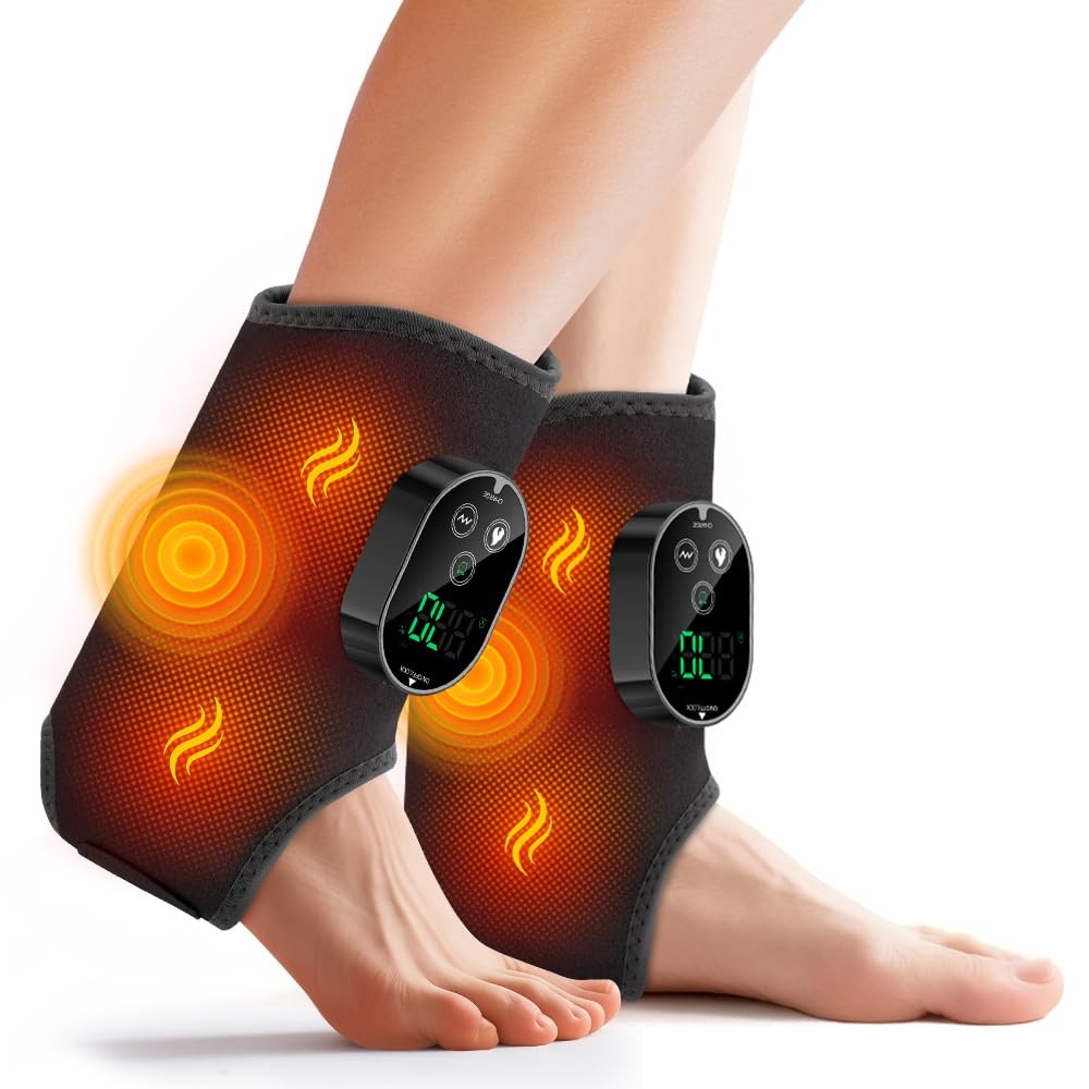 Cordless Foot Massager 2 Pack Neuropathy Heating Pad 6 Heat BETOLEAN
