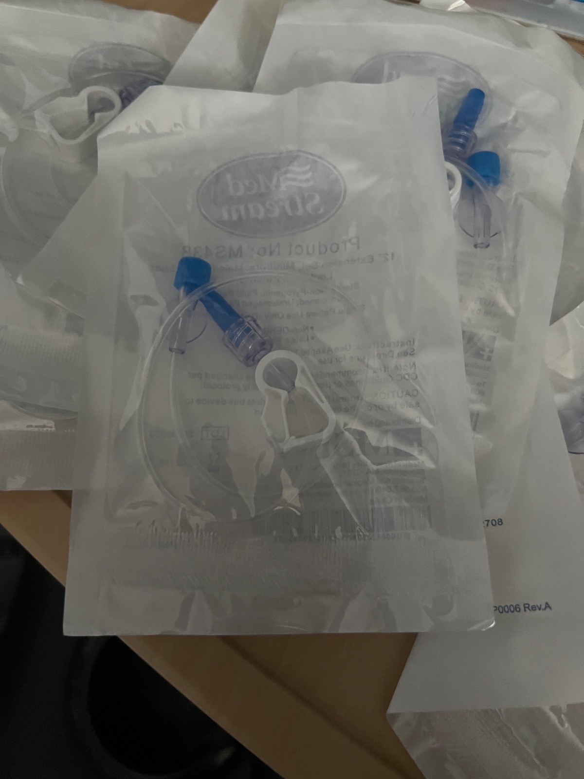 12” Extension Set, Minibore, Male/Female Luer Lock