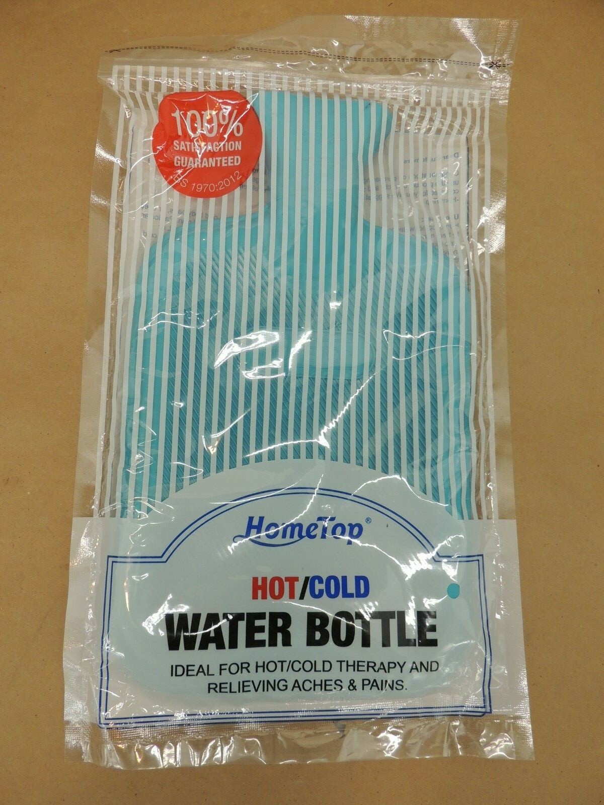 HOMETOP HOT OR COLD WATER BOTTLE 13″ x 8″ RED PURPLE TEAL-BLUE