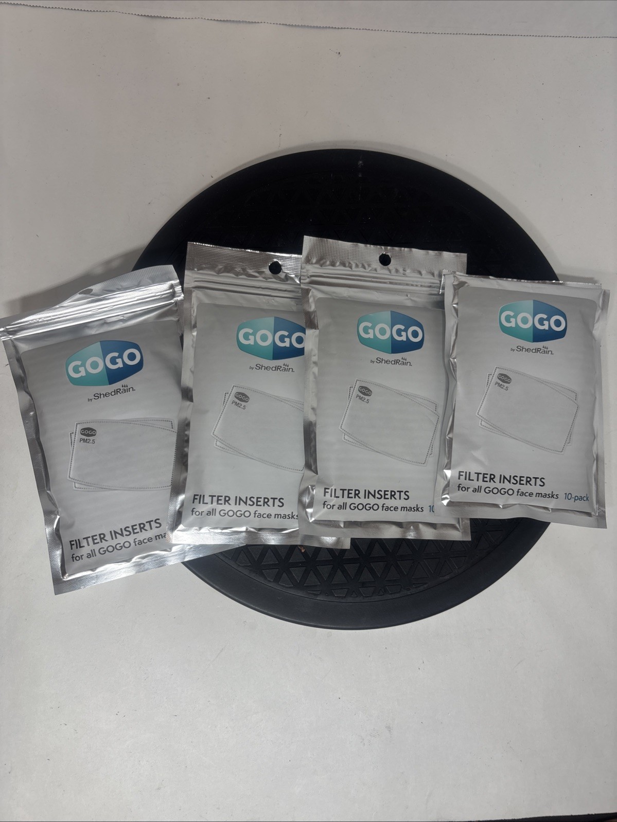 GoGo Face Mask Filter Inserts PM2.5 ShedRain 10-pack Filters NEW Sealed Package