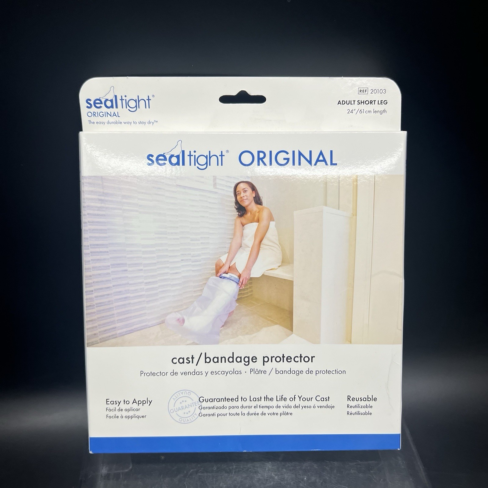 Seal Tight Original Cast/Bandage Protector, Adult Wide Short Leg, 24″ long
