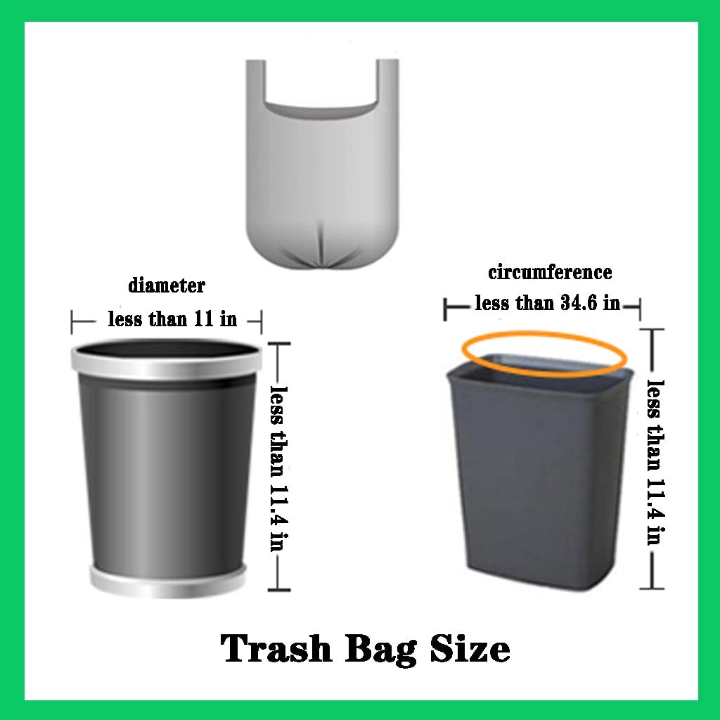 BAIYEUSO 100 Count 4 Gallon Small Black Trash 100 (Pack of 1),