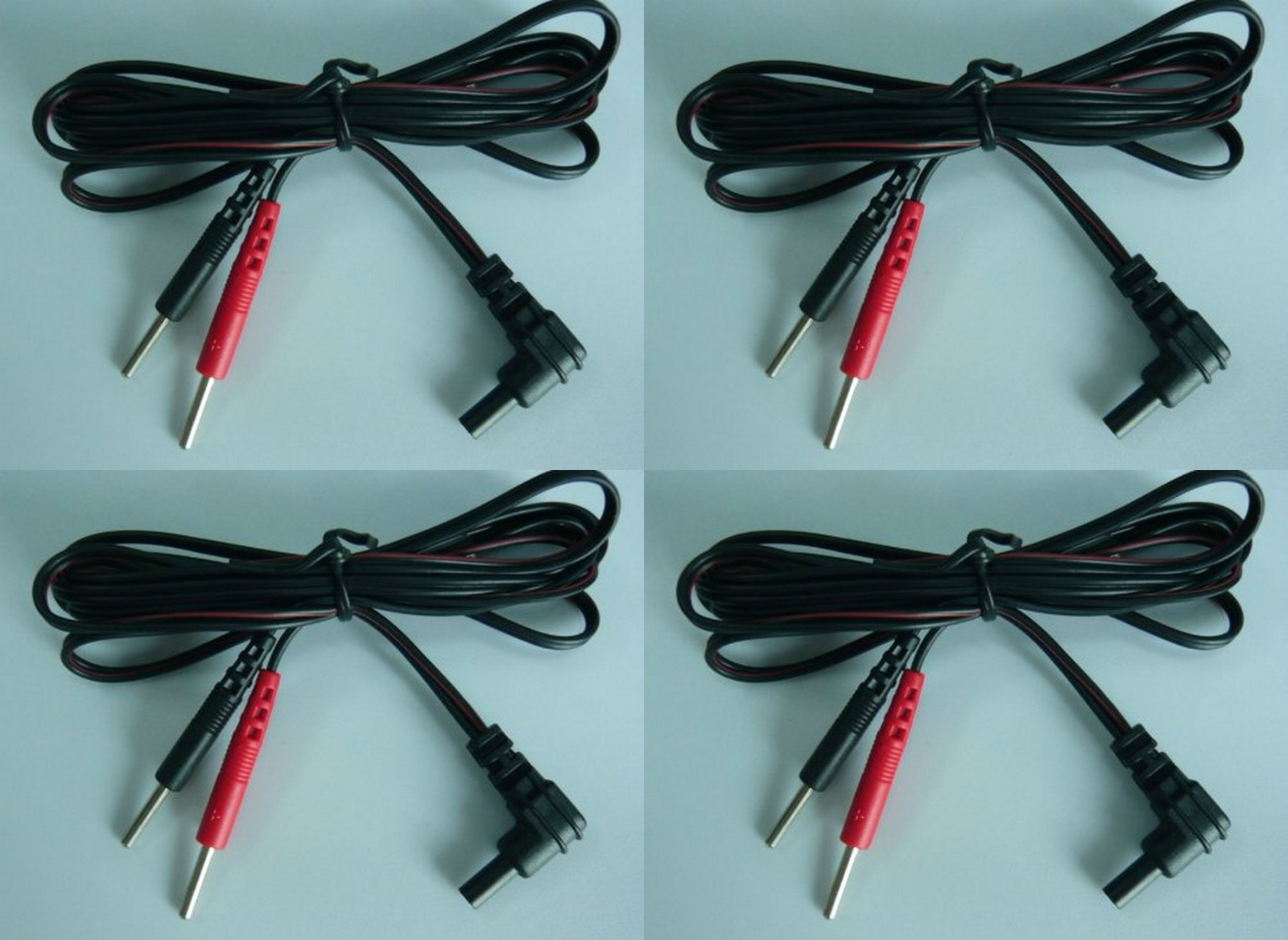 4 TENS Unit Lead Wires FOR INTENSITY 10 TENS 2500 3000 7000 EMS 7500 TWIN STIM
