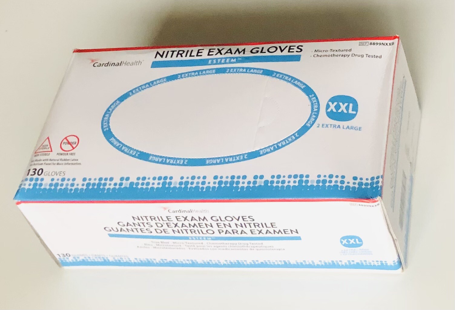ONE BOX/130 GLOVES- Nitrile Exam Gloves Size XXL
