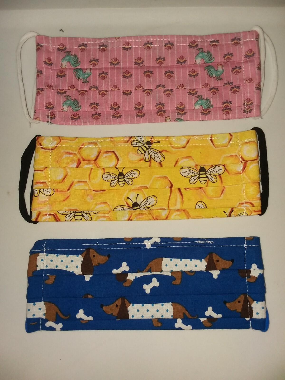 Handmade Face Mask, Cotton–READ DESCRIPTION PLEASE!! 3 designs!